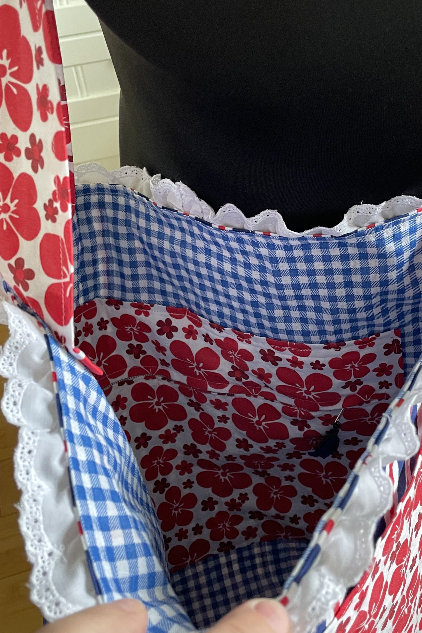 The Summer on Main Street reversible market bag