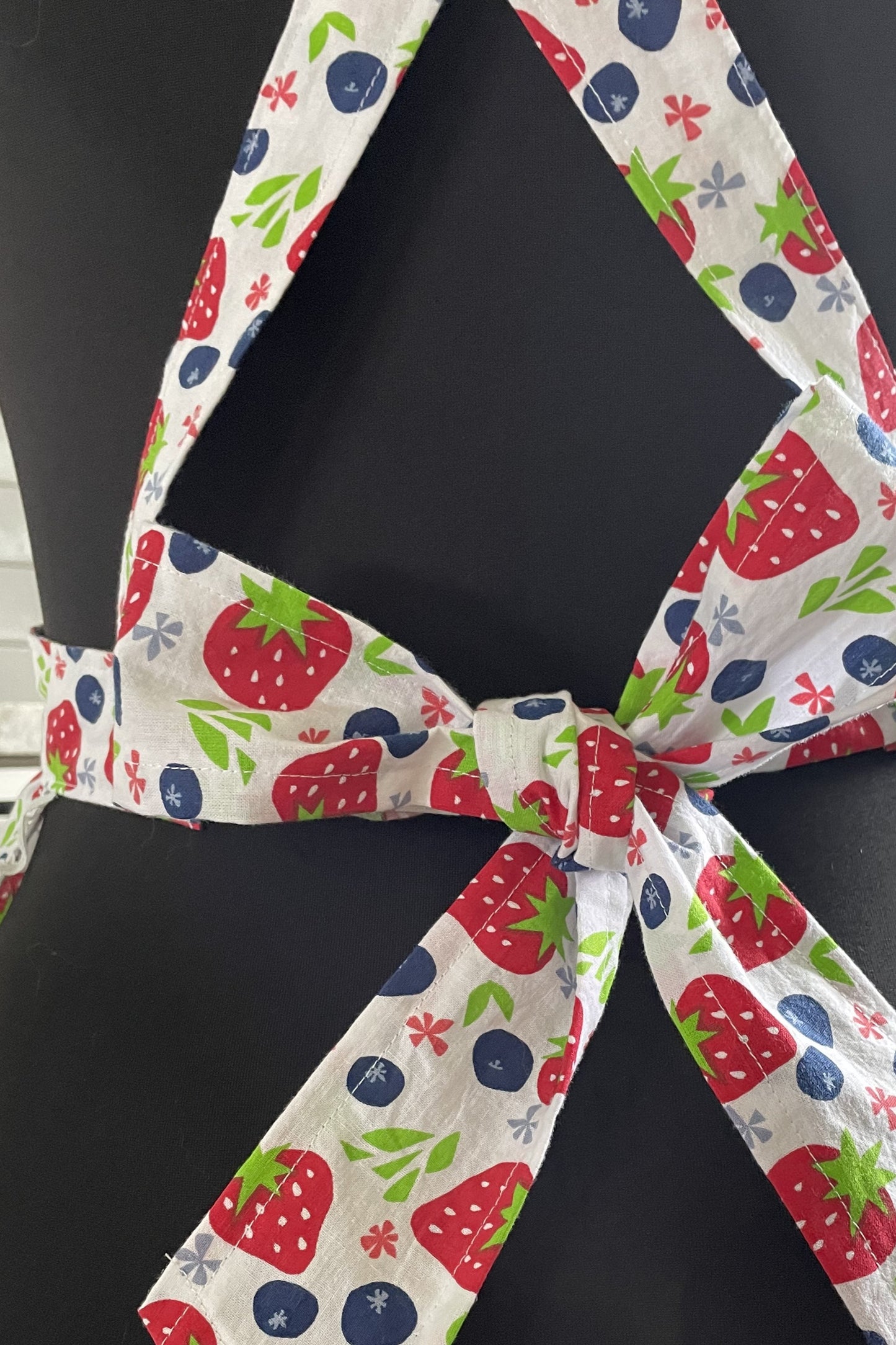 The Red, White and Blueberry Apron - size XS-S