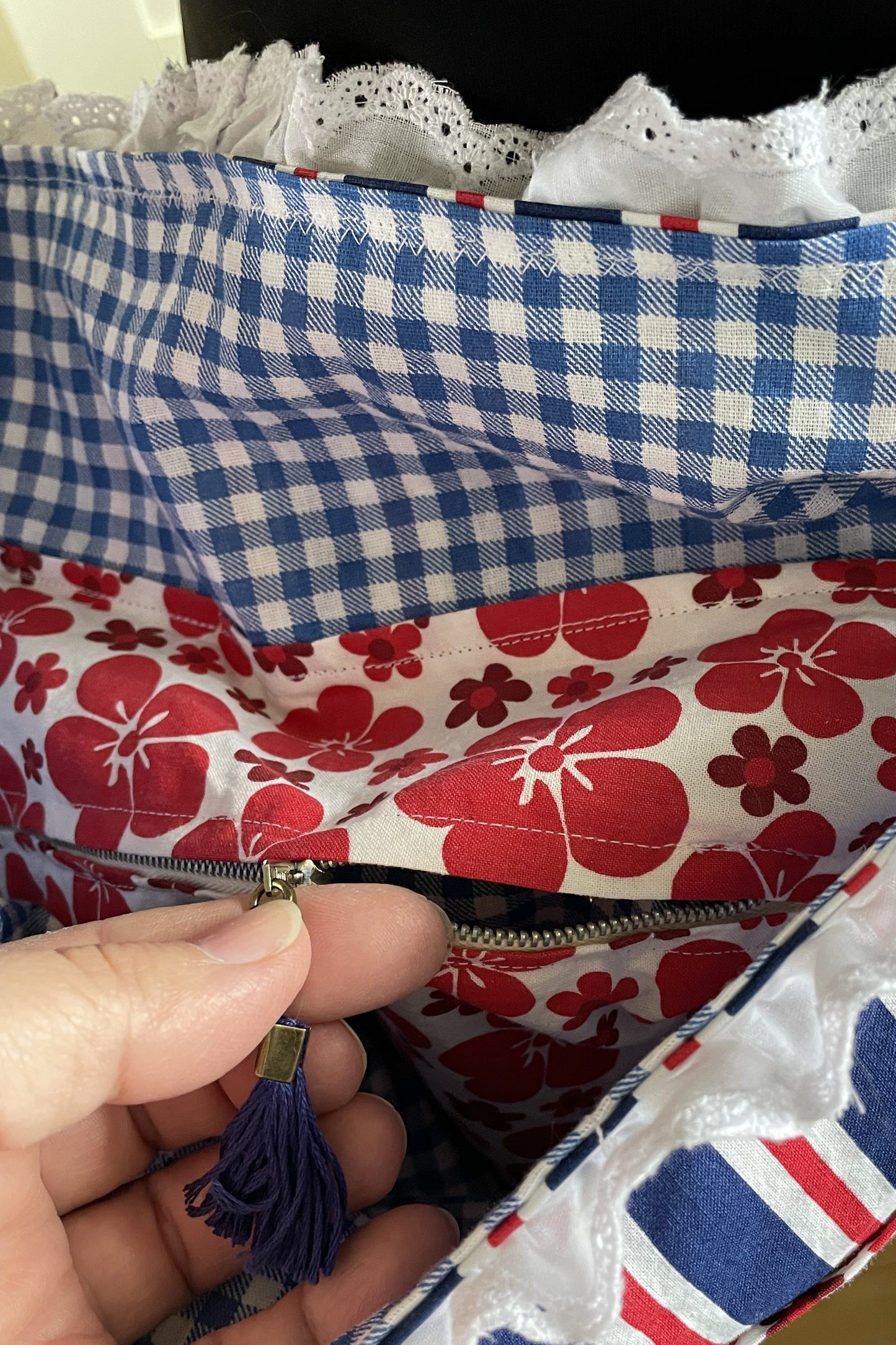 The Summer on Main Street reversible market bag