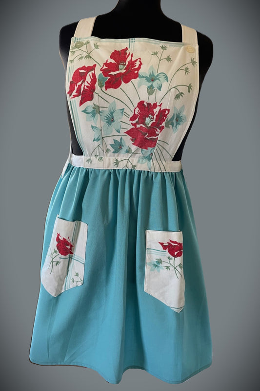 The Poppy Picnic full apron - size S