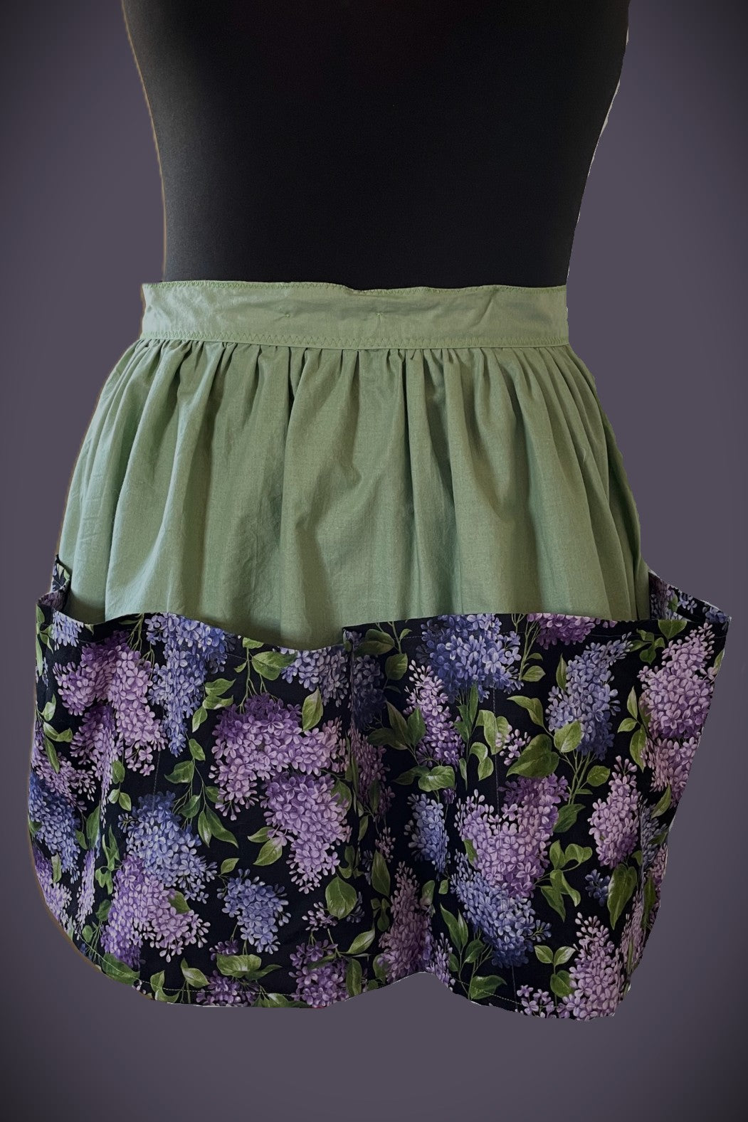 The Lilac Harvest full apron - size L-XL