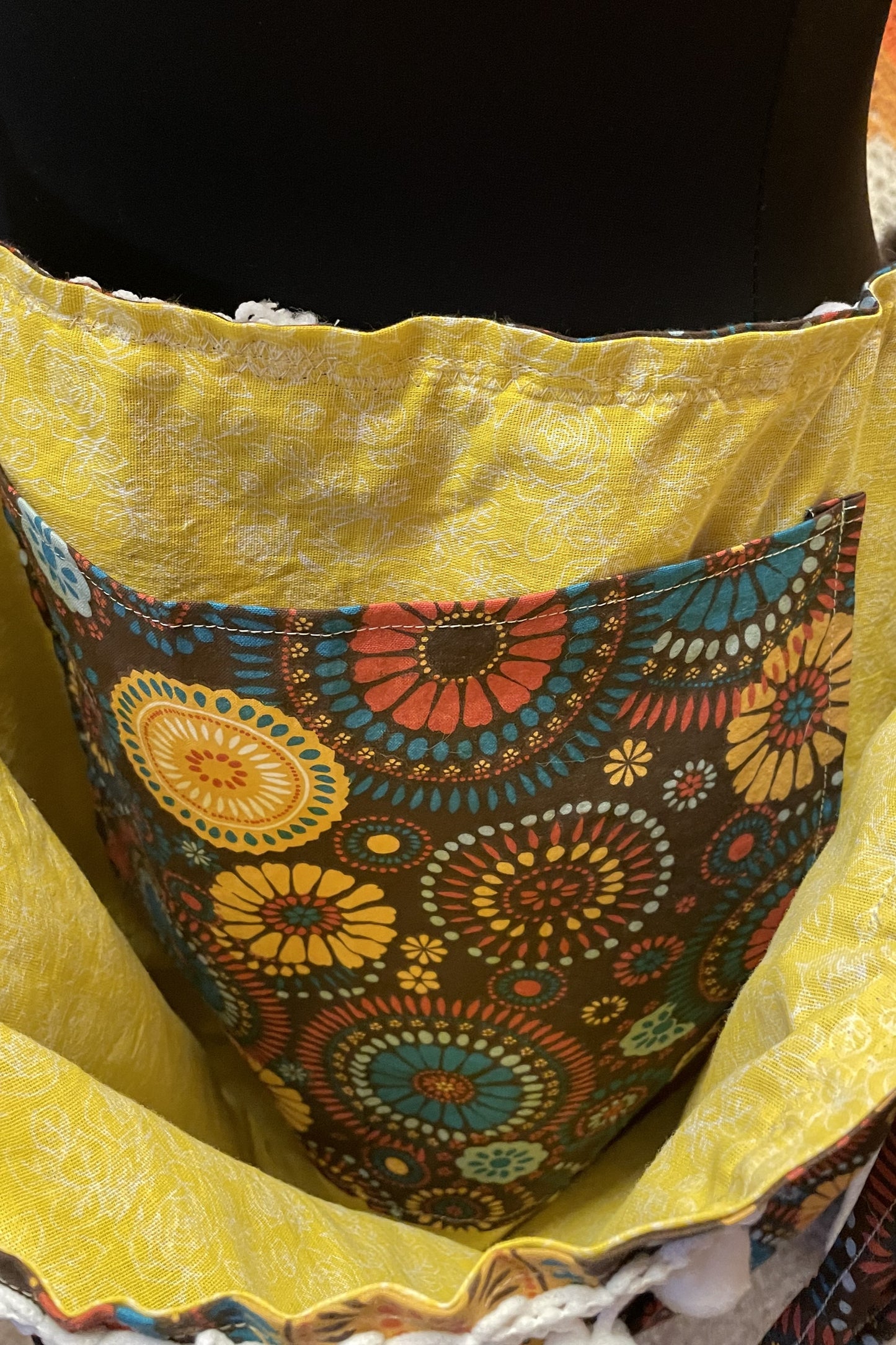 The Retro Rosette market bag