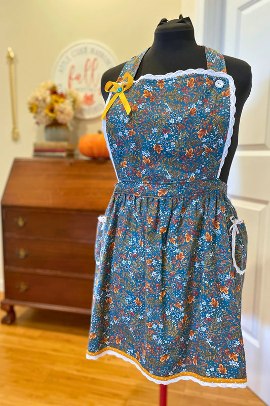 The October Garden full apron – size S-XL