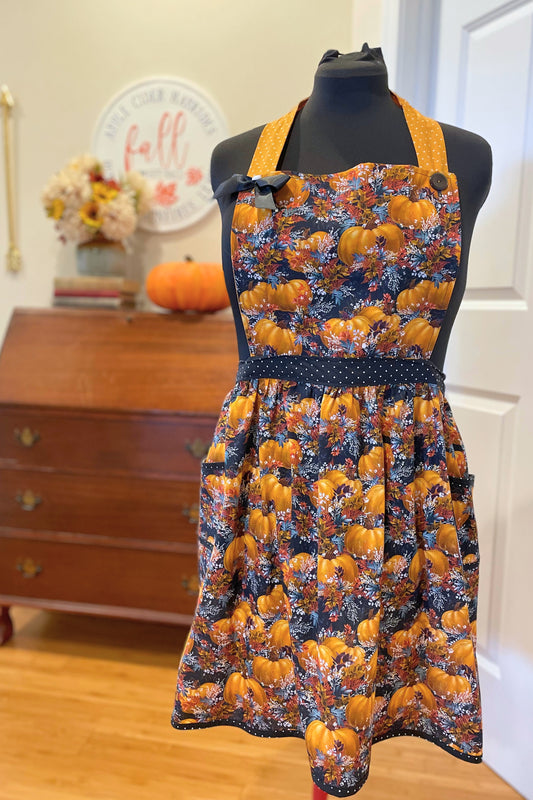 The Midnight Pumpkin Patch full apron – size S-XL